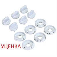 картинка Комплект ручек 01040581 Уценка для газовой плиты Gefest 1200, 3200 (белые) от магазина Интерком-НН