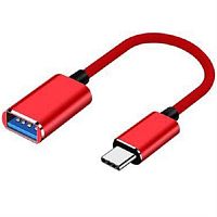 картинка Кабель-переходник OTG DN2601T5 USB 2.0 -Type C, красный от магазина Интерком-НН
