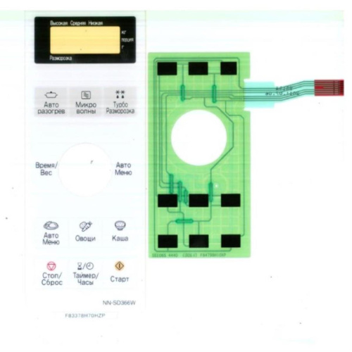 картинка Panasonic F630Y8H70HZP Сенсорная панель для СВЧ (микроволновой печи) NN-SD366W ZPE, ZTE от магазина Интерком-НН фото 2