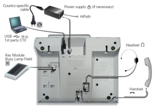 картинка Телефон IP Unify OpenStage 40 T белый (L30250-F600-C111) от магазина Интерком-НН фото 3