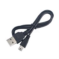 картинка Кабель USB - mini USB 0.8 м черный (в пакете) от магазина Интерком-НН