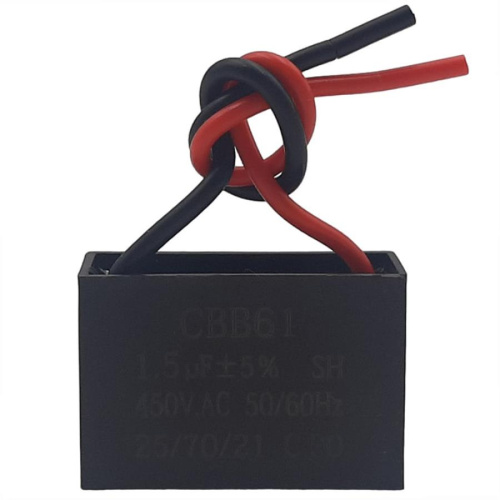 картинка Пусковой конденсатор CBB61 1,5мкф, 450В гибкие выводы для электродвигателей от магазина Интерком-НН