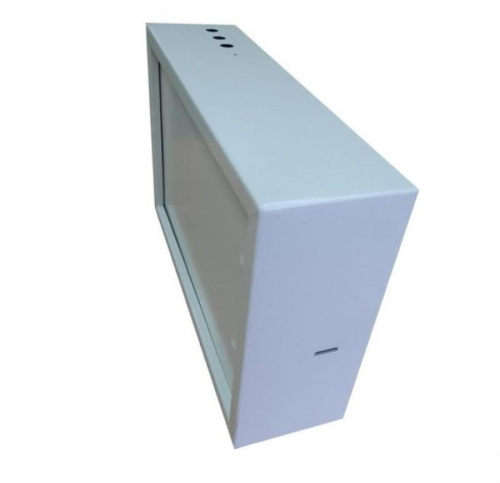 картинка Шкаф настенный 19", 2U, (520х155х345) антивандальный пенального типа, направляющие, серый Netko  от магазина Интерком-НН фото 3