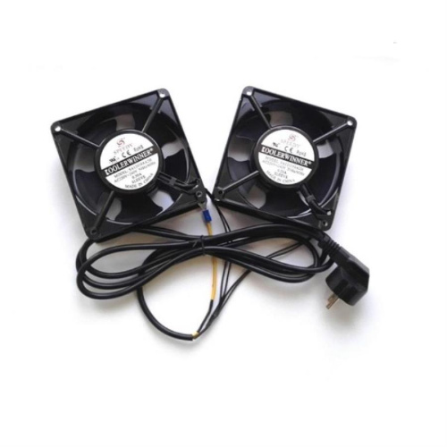 картинка Вентилятор RAL1238S1, рама 120х120х38, подшипник скольжения, 220 В 15 Вт x 2шт, кабель от магазина Интерком-НН