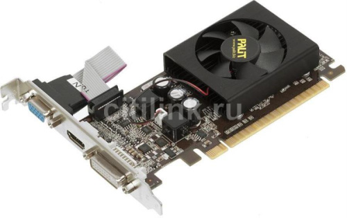 изображение Видеокарта PALIT GeForce GT 610, PA-GT610-1GD3, 1Гб, DDR3, Low Profile, oem магазин Компании Интерком-НН картинка Видеокарта PALIT GeForce GT 610, PA-GT610-1GD3, 1Гб, DDR3, Low Profile, oem от магазина Интерком-НН
