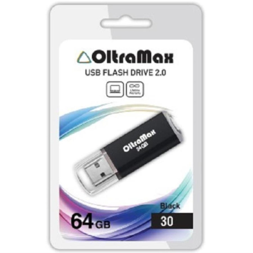 картинка Память USB 64Gb OltraMax 30 черный (OM064GB30B) от магазина Интерком-НН