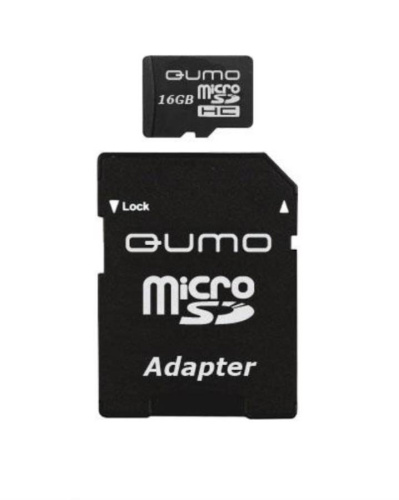 картинка Память Micro SD 32Gb Qumo UHS-I class10 + SD adapter  от магазина Интерком-НН