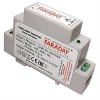 картинка Faraday 12W/12-24V/DIN Блок питания в корпусе на DIN-рейку с регулировкой 12-24V  от магазина Интерком-НН