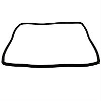 картинка Beko 255440101 уплотнитель двери духовки 440х330мм для плиты  от магазина Интерком-НН