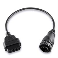 картинка Кабель-переходник диагностического разъема BENZ 14pin на OBDII 16pin для автомобиля от магазина Интерком-НН