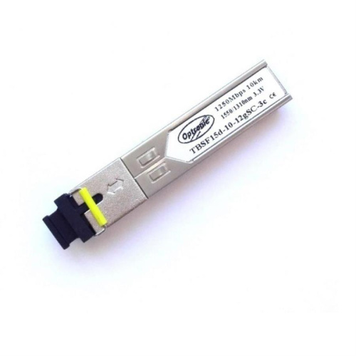 изображение Модуль SFP Optronic, 1.25Gb/s WDM, 1550/1310nm 10 км, SC TBSF15d-10-12gSC-3c магазин Компании Интерком-НН картинка Optronic TBSF15d-10-12gSC-3c модуль SFP, трансивер 1.25Gb/s WDM, 1550/1310nm 10 км, SC от магазина Интерком-НН