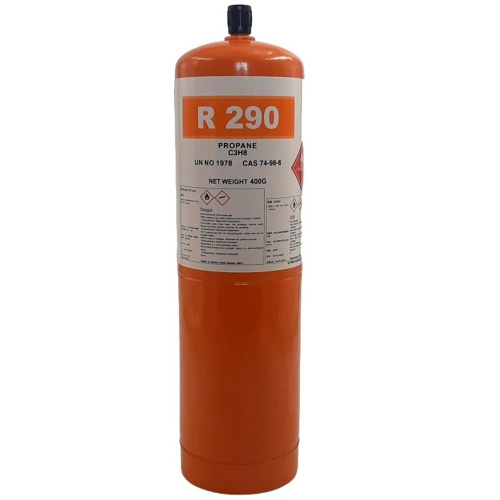 изображение Газ R290 баллон 400 грамм (фреон, хладон, хладагент) с клапананом магазин Компании Интерком-НН картинка Газ R290 баллон 400 грамм (фреон, хладон, хладагент) с клапананом от магазина Интерком-НН
