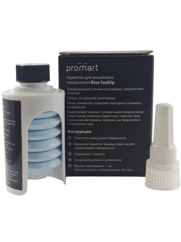 изображение Promart Blue SealUp герметик для резьбовых соединений (30мл) магазин Компании Интерком-НН фото 2 картинка Promart Blue SealUp герметик для резьбовых соединений (30мл) от магазина Интерком-НН фото 2
