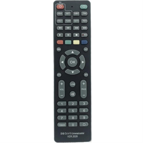 картинка Huayu DVB-T2+3+TV (20951) пульт дистанционного управления (ПДУ) для ресивера DVB-T2 от магазина Интерком-НН