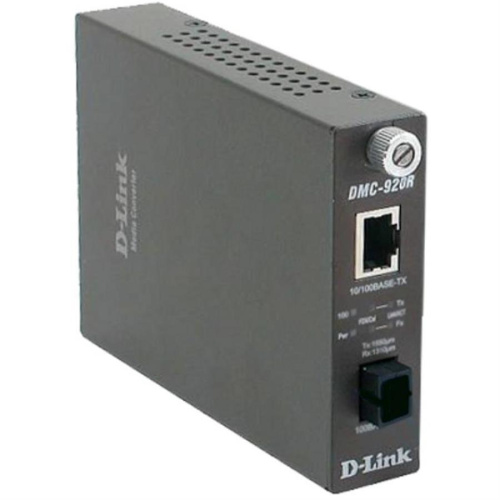 изображение Медиаконвертер D-Link DMC-920R SC, SM: 9/125 мкм, 10/125 мкм, макс. расстояние 20 км магазин Компании Интерком-НН картинка DMC-920R D-Link (ТХ: 1310 нм; RX: 1550 нм) SC, 20км Медиаконвертер 10/100BASE-TX и 100BASE-FX от магазина Интерком-НН