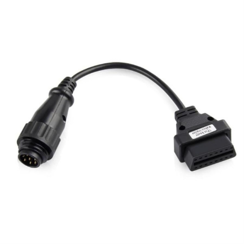 изображение Кабель-переходник Knorr, Wabco Trailer 7pin на OBDII 16pin для грузовых автомобилей магазин Компании Интерком-НН картинка Кабель-переходник диагностического разъема Knorr, Wabco Trailer 7pin на OBDII 16pin для автомобиля от магазина Интерком-НН