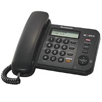 картинка Panasonic KX-TS2358RUB проводной телефон, цвет черный от магазина Интерком-НН
