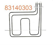картинка 83140303 (83140308) Тэн духовки TEKA 1500/1100Вт 330х350 мм EIKA от магазина Интерком-НН