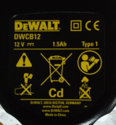 изображение Аккумулятор DWCB12 для шуруповерта Dewalt 12B, 1.5a/h, Ni-Cd магазин Компании Интерком-НН фото 2 картинка DeWalt DWCB12 аккумулятор для шуруповерта 12B, 1.5a/h, Ni-Cd от магазина Интерком-НН фото 2