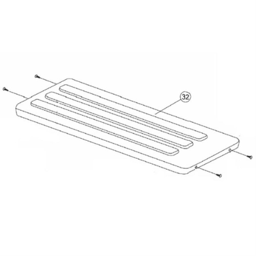 картинка Panasonic CWE031014A БУ Крышка наружного блока кондиционера CU-E9JKD, CU-HE9QKD, CU-E7RKD от магазина Интерком-НН