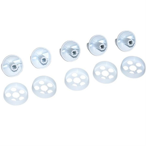 картинка Комплект ручек 01041649 для газовой плиты (стиль 1A/1B) без таймера Дарина GM341, 441, 442 (белые) от магазина Интерком-НН фото 2