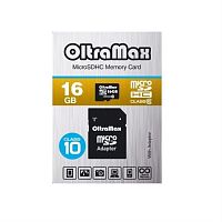 картинка Память Micro SD 16Gb OltraMax class10 с адаптером (OM016GCSDHC10) от магазина Интерком-НН