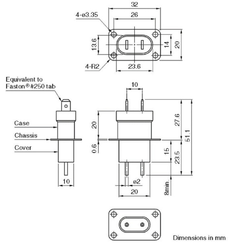 картинка Проходной конденсатор (изолятор) HFC-2L-CH 2шт для магнетрона  от магазина Интерком-НН фото 3