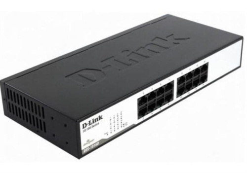 картинка D-Link DES-1016D/F1A Неуправляемый коммутатор с 16 портами 10/100BASE-TX и функцией энергосбережения от магазина Интерком-НН фото 2