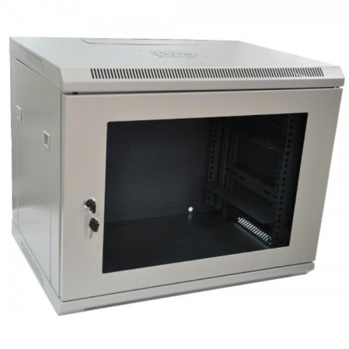 картинка Шкаф настенный 19", 6U (600x450) серый (WT-2042A-6U-600x450-F-G) от магазина Интерком-НН