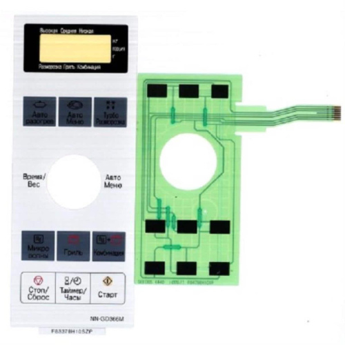 картинка Panasonic F630Y8H10SZP Сенсорная панель на русском для микроволновой печи NN-GD366M ZPE серебристый от магазина Интерком-НН фото 3