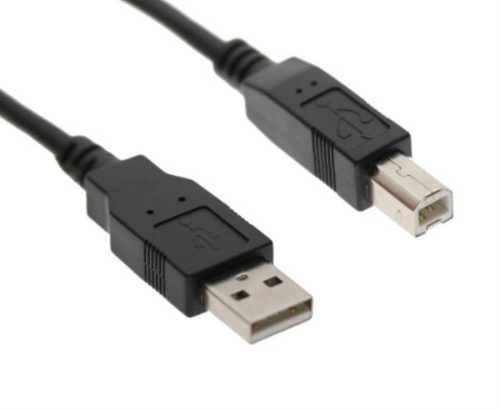 картинка Кабель USB 2.0 A--B 1.8м черный (пакет) K-518 от магазина Интерком-НН фото 2