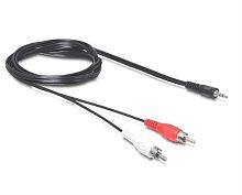 картинка Шнур аудио-видео 2RCA-3,5 мм стерео ( длина 3 м, сборный) Cabletech от магазина Интерком-НН