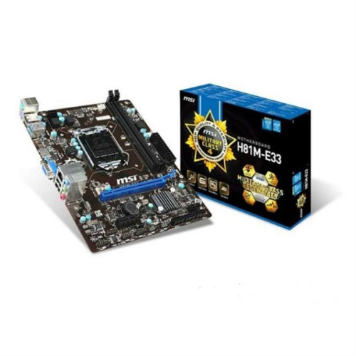 изображение Материнская плата MSI H81M-E33 soc-1150, mATX магазин Компании Интерком-НН картинка Материнская плата MSI H81M-E33 soc-1150, mATX от магазина Интерком-НН