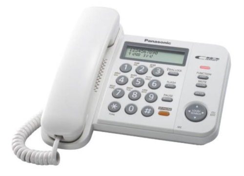 изображение Проводной телефон Panasonic KX-TS2358RUW, цвет белый магазин Компании Интерком-НН фото 3 картинка Panasonic KX-TS2358RUW проводной телефон, цвет белый от магазина Интерком-НН фото 3