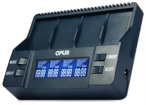 картинка Opus BT-C900 Универсальное зарядное устройство на 4 аккумулятора Ni-MH/Ni-Cd тип "Крона" от магазина Интерком-НН