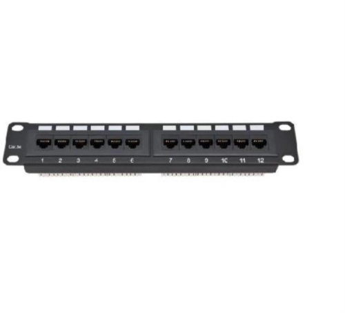 картинка Патч-панель UTP, 10", 12 портов RJ45, cat.5е, 1U, Dual Type, Netko СКС, "J" от магазина Интерком-НН