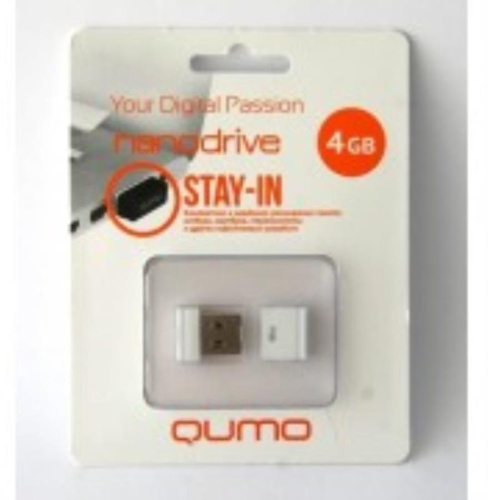 картинка Память USB 4 Gb Qumo Nano White от магазина Интерком-НН