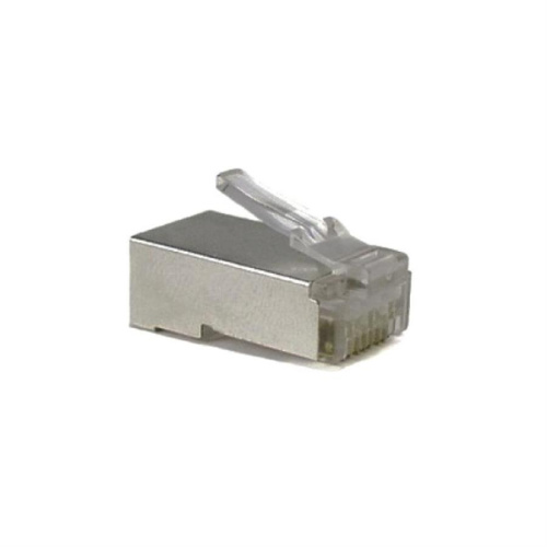 изображение Разъем RJ-45 (8P8C) экранированный, для одножильного и многожильного кабеля, cat.5е магазин Компании Интерком-НН картинка Разъем RJ-45 (8P8C) экранированный, для одножильного и многожильного кабеля, cat.5е от магазина Интерком-НН