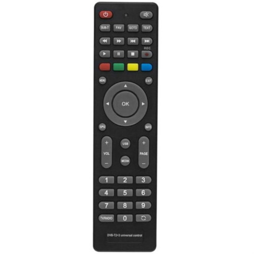 изображение Huayu DVB-T2+3 (18237) пульт дистанционного управления универс. (ПДУ) для цифровых DVB-T2 приставок магазин Компании Интерком-НН картинка Huayu DVB-T2+3 (18237) пульт дистанционного управления универс. (ПДУ) для цифровых DVB-T2 приставок от магазина Интерком-НН