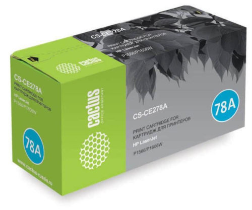 картинка Картридж CACTUS CS-CE278AS для LaserJet P1566/ P1606w, чёрный, 2100 стр. от магазина Интерком-НН