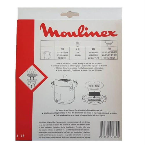 изображение Набор фильтров для фритюрницы Moulinex A38 магазин Компании Интерком-НН фото 3 картинка Moulinex A38 Набор фильтров для фритюрницы Moulinex A38 от магазина Интерком-НН фото 3
