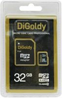 картинка Память Micro SD 32Gb DiGoldy class10 (SD adapter) от магазина Интерком-НН