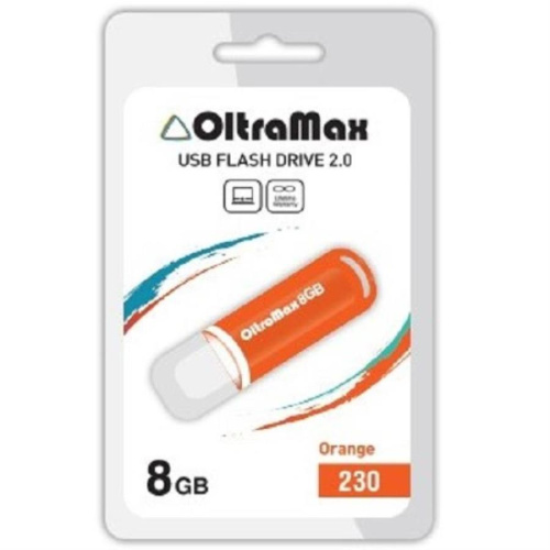 изображение Память USB 8Gb OltraMax 230 оранжевый (OM8GB230-Orange) магазин Компании Интерком-НН картинка Память USB 8Gb OltraMax 230 оранжевый (OM8GB230-Orange) от магазина Интерком-НН