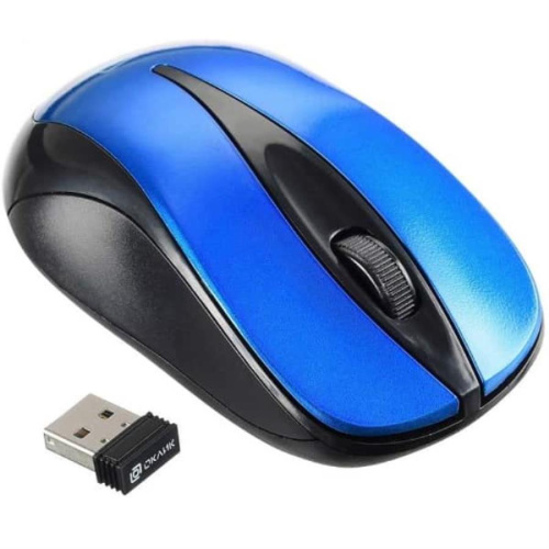 изображение Oklick 675MW Мышь беспроводная USB, чёрный/синий магазин Компании Интерком-НН картинка Oklick 675MW Мышь беспроводная USB, чёрный/синий от магазина Интерком-НН