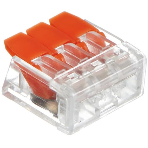 картинка Клемма 223-413 многоразовая, универсальная, 3-проводная (0,14-4мм2) от магазина Интерком-НН фото 2