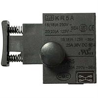 картинка Выключатель KR5A (214) с фиксатором 18A, 250V для электроинструмента  от магазина Интерком-НН