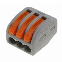 картинка Wago 222-413 Клемма Cu 32A 3-отверстия подключения от магазина Интерком-НН