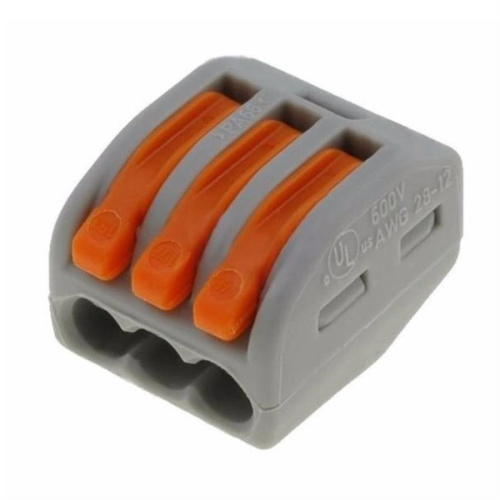 картинка Wago 222-413 Клемма Cu 32A 3-отверстия подключения от магазина Интерком-НН