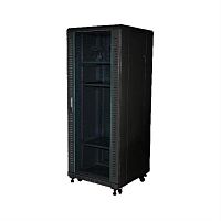 картинка Шкаф напольный 19", 25U, (600х600), черный (WT-2041B-25U-WO-600x600-B) от магазина Интерком-НН