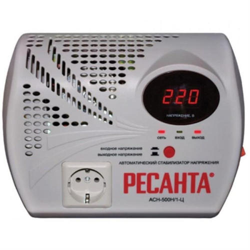 картинка Ресанта АСН-500 Н/1-Ц (63/6/9) табилизатор напряжения однофазный серый  от магазина Интерком-НН